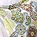 Mi Zone Tamil Comforter Set, Vibrant Flowers Design All Season Teen Bedding, Matching Sham, Decorative Pillow, Girls Bedroom Décor, Full/Queen, Multi 4 Piece