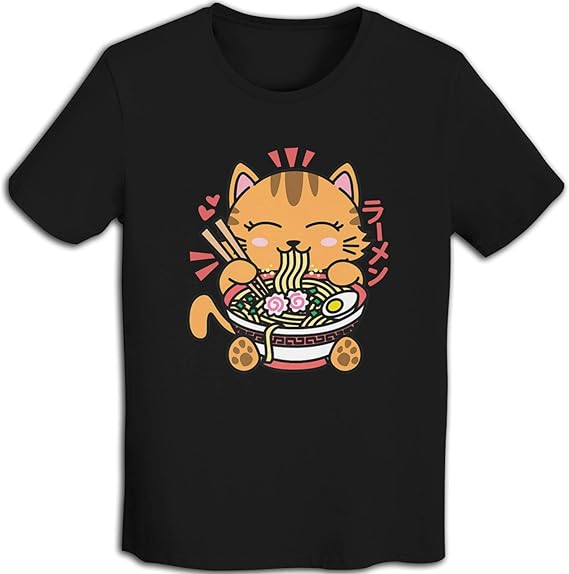 HYGSFU Send Noods Ramen Noodles Man's TShirts Workwear