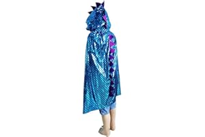 QIAONIUNIU Dinosaur Cape Dragon Hooded Cloak Halloween Costume Boy Girl Toddler Dress Up Clothes 3-8 Years Old