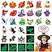 180pcs Assorted Halloween Tattoos, 30 Designs including 36 Glow in the Night Children Tattoos Halloween Trick or Treat Ghost Monster Pumpkin Tattoos
