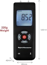 GAIN EXPRESS Digital Manometer 11 Units Backlit Air Pressure Gauge HVAC System view 6