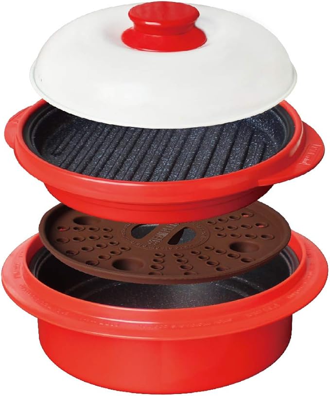 Range Mate Nonstick Microwave 4in1 Grill Pan Multi Cooker