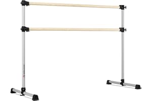 VITA VIBE VITA Barre Portable Freestanding Double Ballet Barre, Prodigy, Wood | Adjustable Height, USA Made, Home or Gym Exercise Equipment for Kids & Adults | Dance, Fitness, Pilates