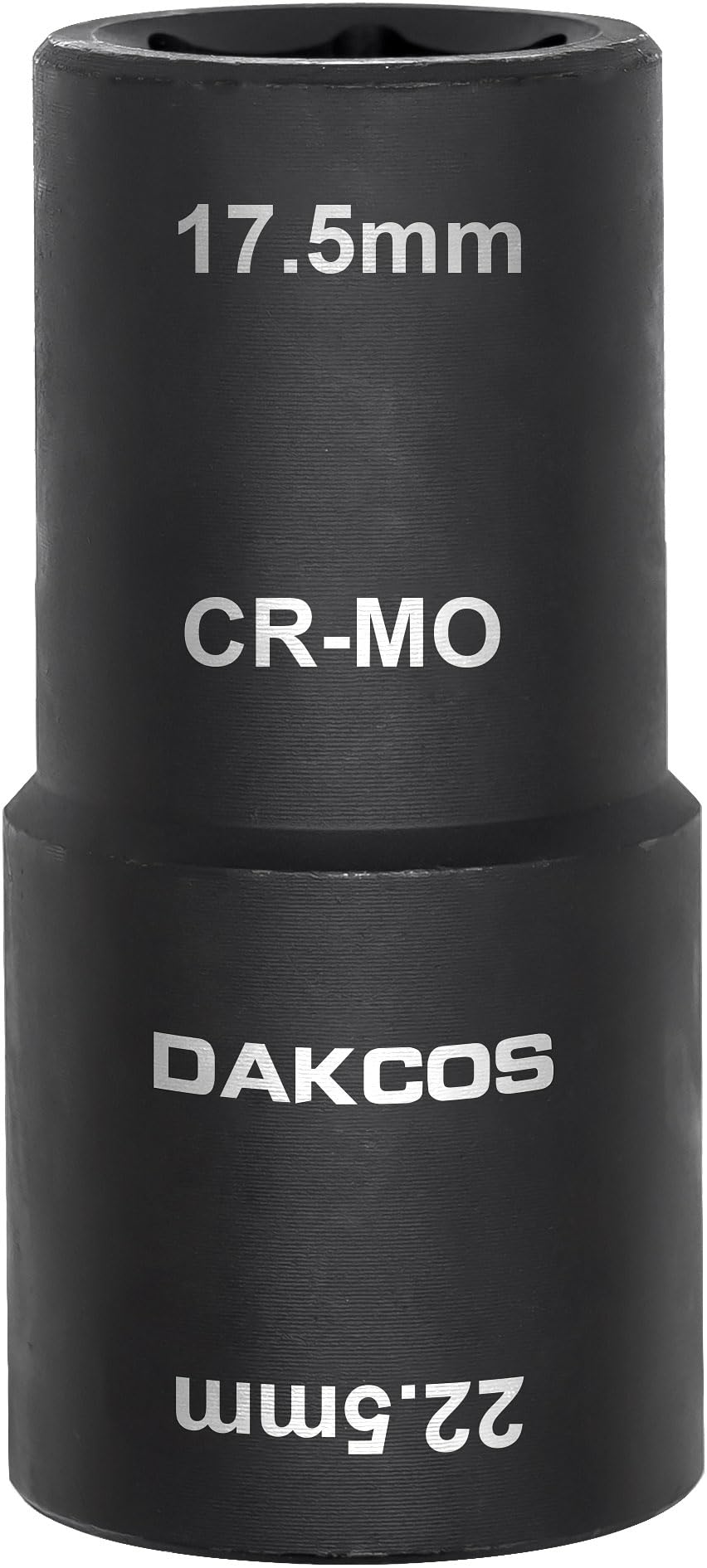 DAKCOS 17.5 x 22.5 mm Impact Wrench Nuts, 1/2 Inch Double Head Power Socket Wrench for Wheel Nut, CR-MO