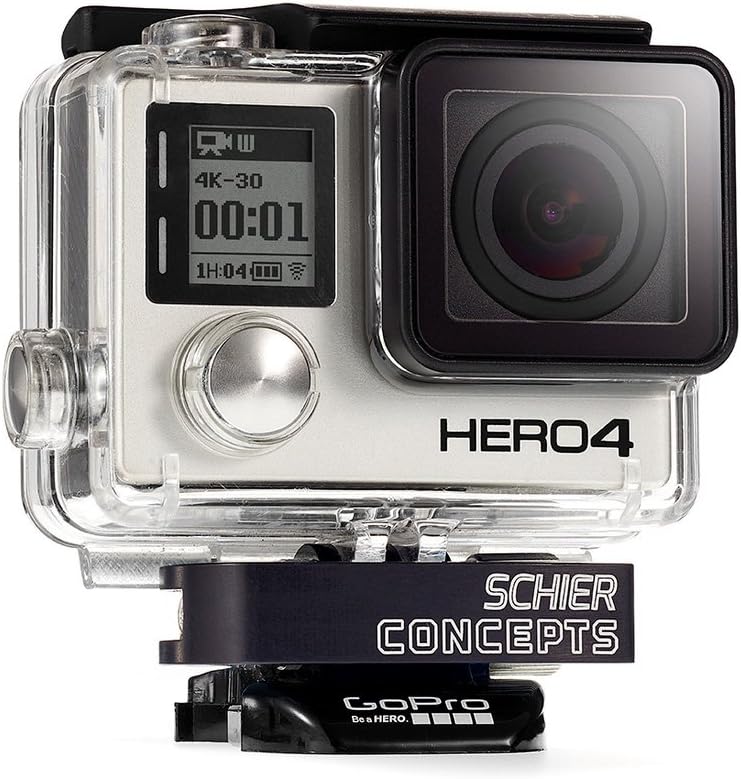 Schier Clamp for Action Cameras (Black) | Innovative, Secure Thumbscrew R.