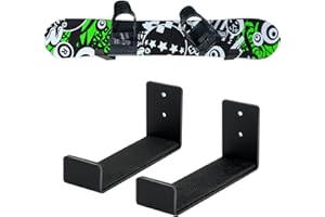 Poskad Snowboard Wall Rack,Ski Wall Mount Display, Home and Garage Snowboard Storage,Solid Aluminum Shelf Brackets.