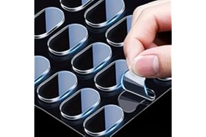 120-Pack Removable Gel Adhesive Dots for Wall Art, Double Sided Clear Poster Putty, Damage-Free Mounting for Home & Crafts (0