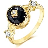 Black Onyx Ring Sterling Silver Onyx Jewelry Gift for Women