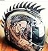 Motorcycle Dirtbike Bmx Skate Rubber Helmet Mohawk Peel Stick Spikes (Helmet Not Included) Cut Spike Strip in Half Run Two Strips for Atv Dirt Bike Streetbike Full Face Helmets Motorcycle Helmet