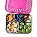 LunchBots Large Cinco Stainless Steel Lunch Container - Five Section Design Holds a Variety of Foods - Metal Bento Box - Dishwasher Safe - Stainless Lid -Pink Dots