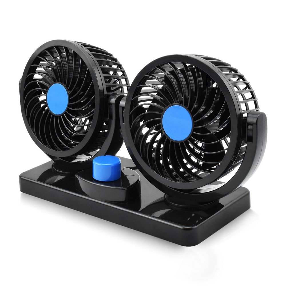 Taotuo Car Cooling Air Fan 12V Auto Vehicle Van SUV Speed Adjustable