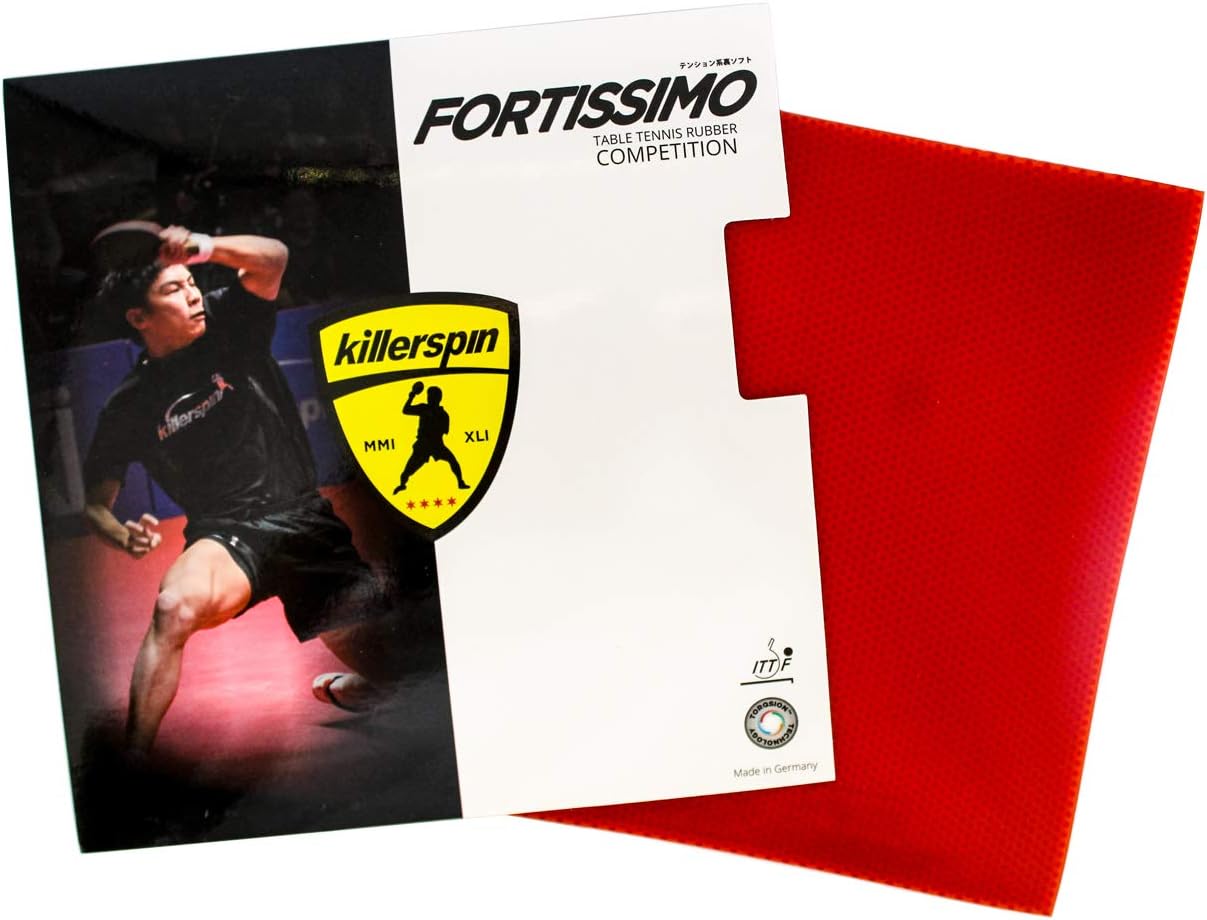 Killerspin Fortissimo Blast Black Max Table Tennis Rubber : Teble Tennis Accesssories : Sports & Outdoors