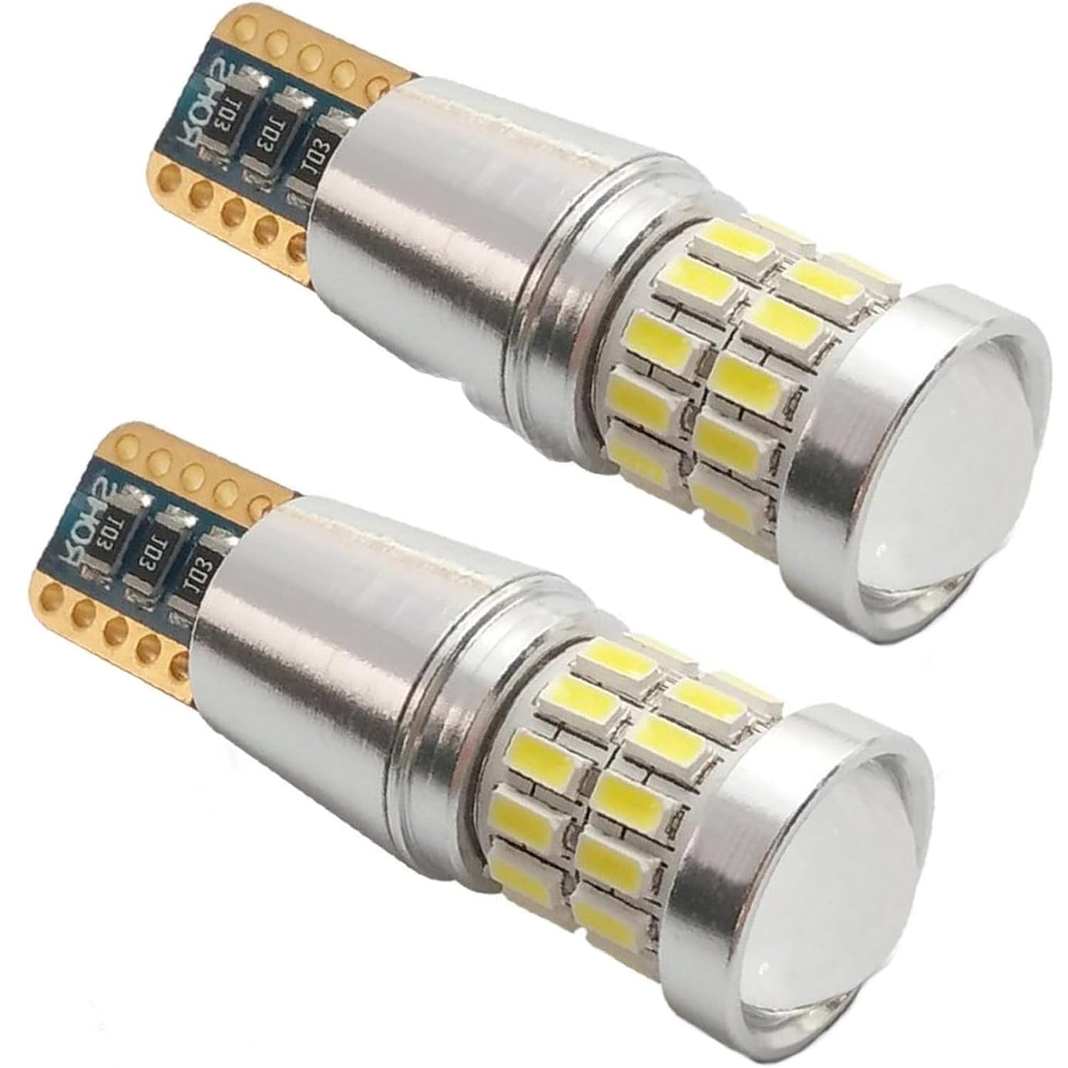 Projector 28 SMD T10 501 LED Bulbs W5W Bulb Car Light Side Number Plate 194 168 2825 Wedge Interior Dome Map Door Cool White 6500K Ultra Bright & Durable for Enhanced Visibility & Stylish Look.