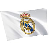 Desert Cactus Real Madrid FC Flag Los Blancos Madridistas Soccer 100% Polyester Indoor Outdoor 3x5 feet Team Flags (Flag A)