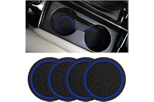 Lot de 4 dessous de verre de voiture pour Ford 2015-2025 F150, en silicone antidérapant et résistant aux chocs, accessoires d