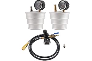 maXpeedingrods Charge Air Cooler CAC Boost Leak Tester with 3", 3.5", 4" Steps, Aluminum CAC Pressure Tester for Tractor Truc