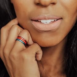 Enso Rings Thin Birthstone Silicone Ring – Unisex