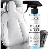 Interior Cleaner For Tesla White & Black Vegan Leather - Stain Remover - Solution for Complete Interior Cleaning - Ideal for Seats, Doors, Console, Dash - Accessories For Tesla Model 3, Y, S, X