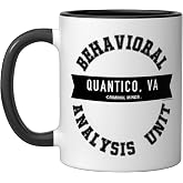 Criminal Minds Behavioral Analysis Unit Ceramic Mug, Black/White, 11oz