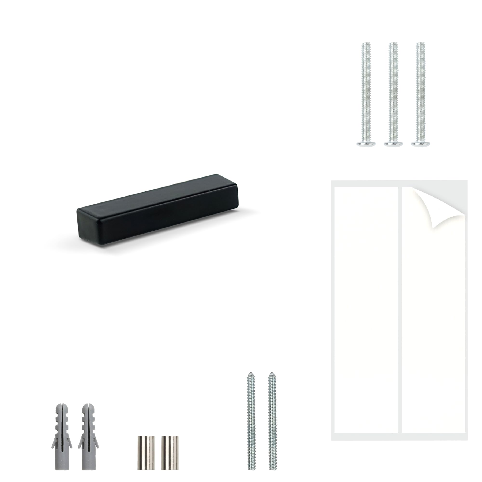 HASWARE Floating House Number Sign: 5 inch Modern Door Signage - Striking for Street Home Address Numerals (Dash, Black)