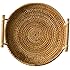 Rattan Storage Tray, Round Basket With Handle, Hand-Woven