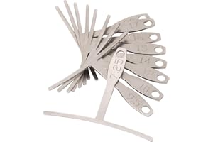 StewMac Understring Radius Gauges, Set of 9, Standard Width for Guitar Setup, for 6-String Guitars and Most 4-String Basses