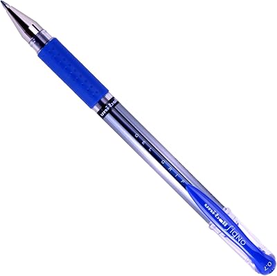 uni-ball Signo Gel Grip Rollerball Pen Blue 0.8mm 12pc Set UM1515