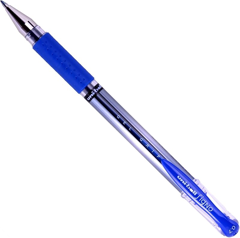uni-ball Signo Gel Grip Rollerball Pen Blue 0.8mm 12pc Set UM1515