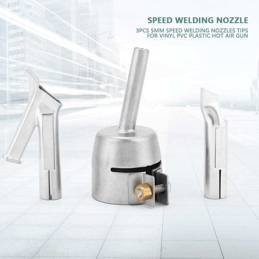 3Pcs 5mm Speed Welding Nozzles Tips for Vinyl PVC Plastic Hot Air Gun Hot Air Plastic Welding Torch - Image 3