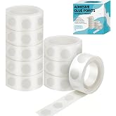 gegemaoyi 1000Pcs Clear Glue Dots Double Sided Adhesive Points for Balloons Craft Decor