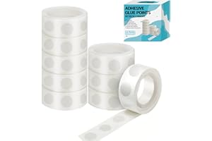 gegemaoyi 1000pcs Glue Point Clear Balloon Glue Removable Adhesive Dots Double Sided Dots of Glue Tape for Balloons Craft Glue Points Dots Sticky Dots or Wedding Decoration