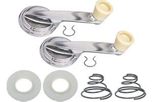 Auto Krafters Compatible/Replacement For Door or Quarter Window Handles Left Right Pair 1960-63 Falcon Fairlane Comet Regulator Crank (EBC0DZ-6430322PR)