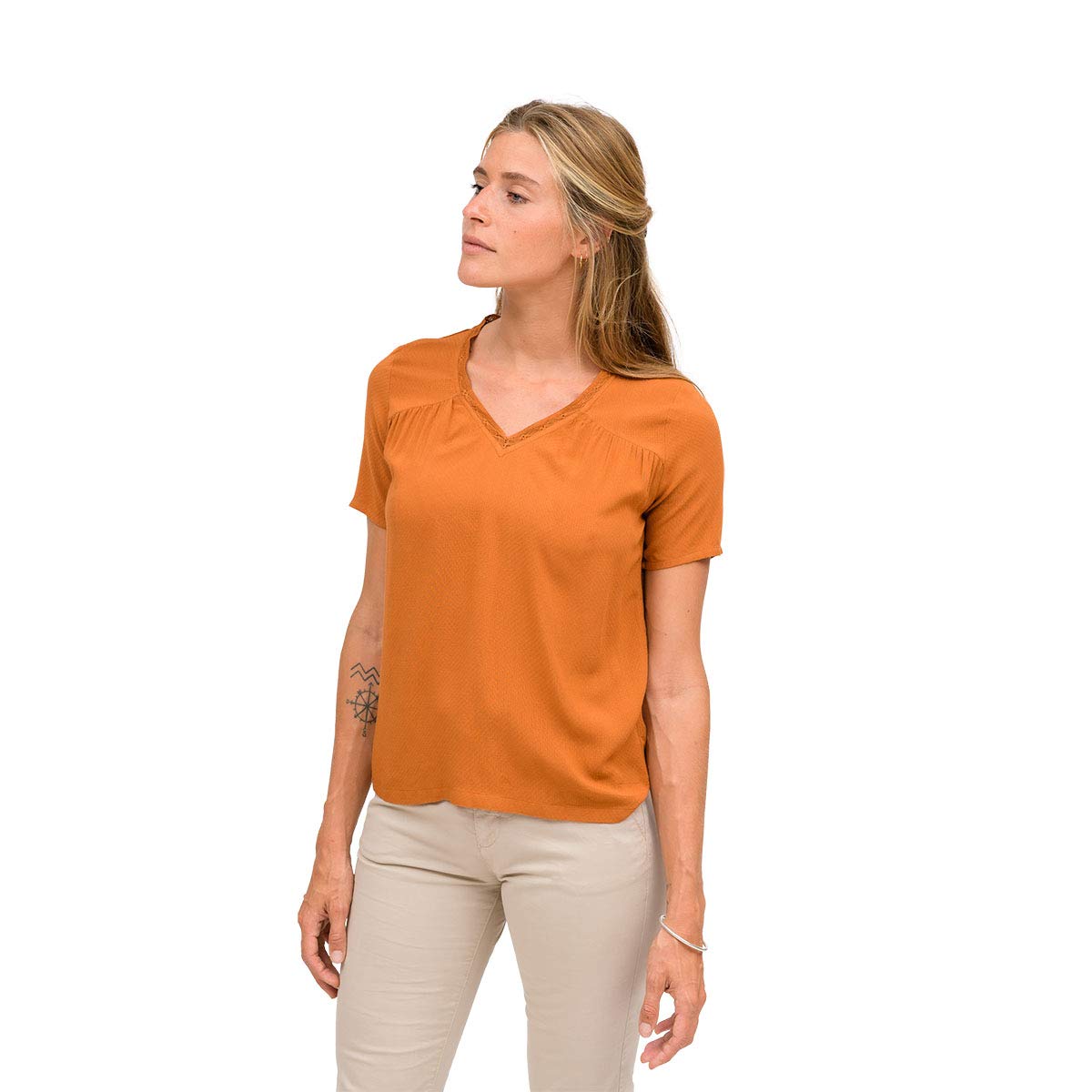 OxbOw M1ceres Women's Top, womens, OXV916288, mocha, FR : M (Taille Fabricant : 2)