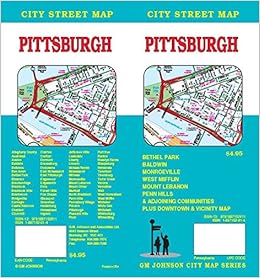 Pittsburgh Pennsylvania Street Map Gm Johnson 9781897152911 Amazon Com Books