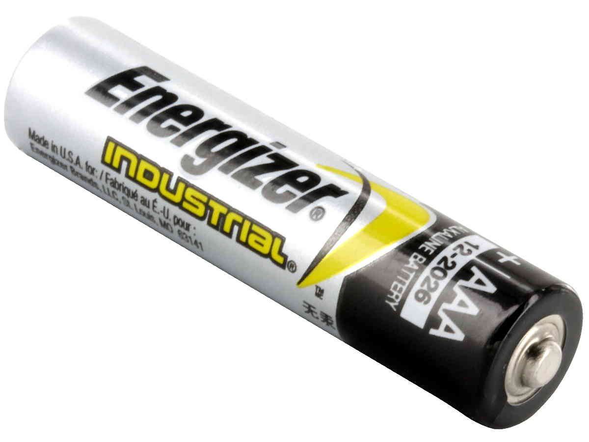 Energizer Industrial Alkaline Batteries, AAA, 24 Batteries per Box -:- Sold as 2 Packs of - 24 - / - Total of 48 Each