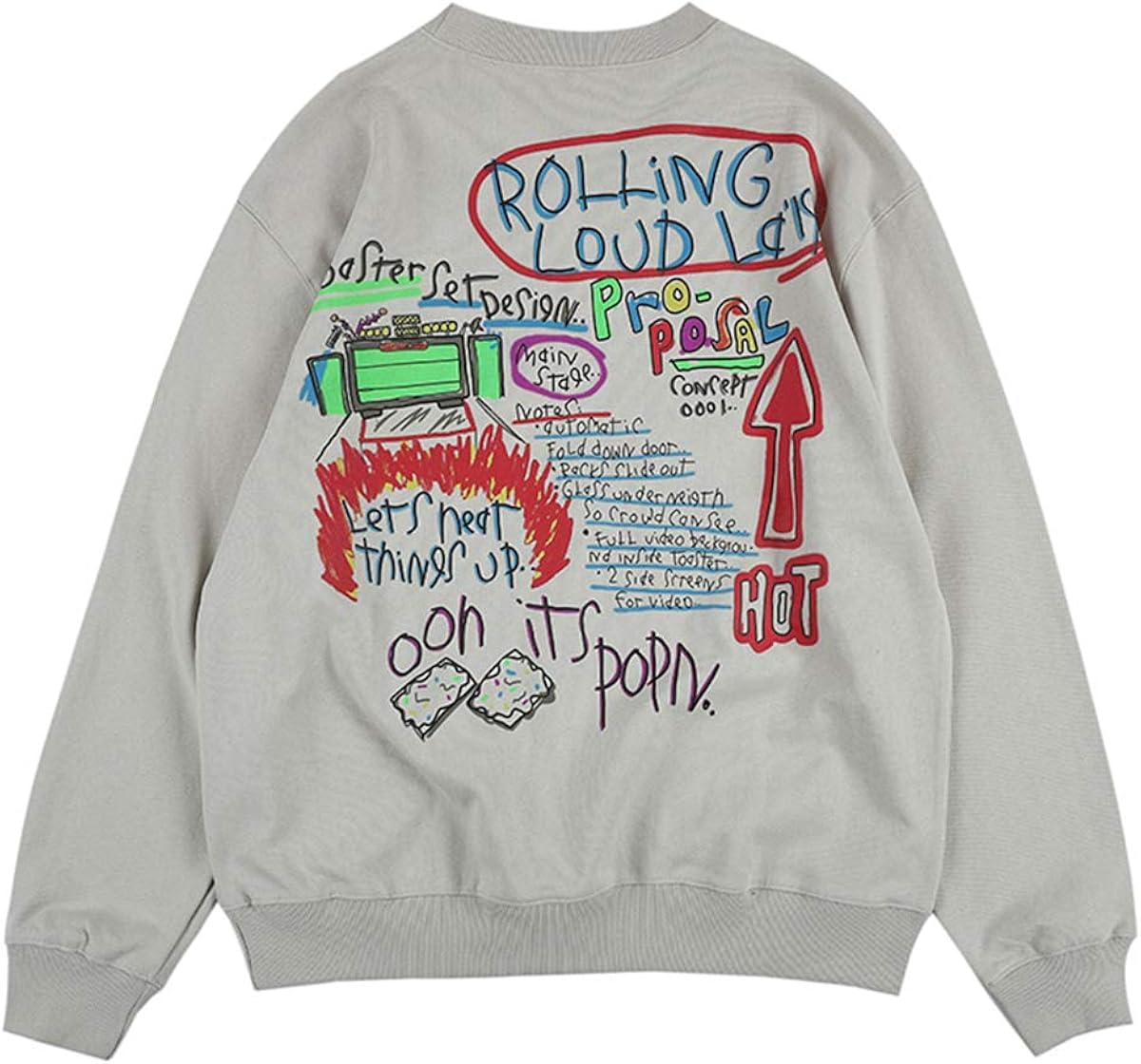 Travis Scott Rolling Loud Crewneck Sweatshirt Amazon.de Bekleidung