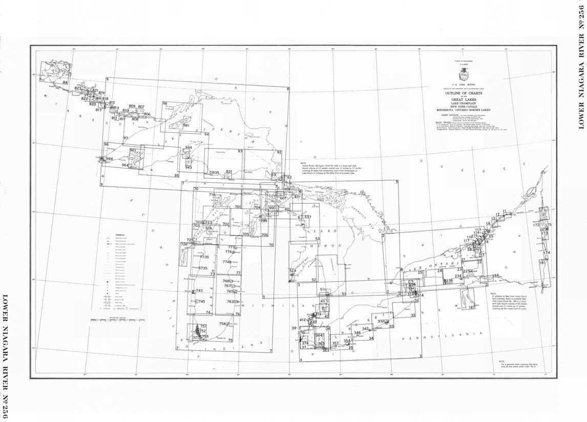 Amazon Com Vintography Professionally Reprinted 18 X 24 Image Of 1959 Nautical Chart Lower Niagara River Niagara Falls To Lake Ontario Outline Of Charts By Lake Survey Mi Ny In Pa Home Kitchen