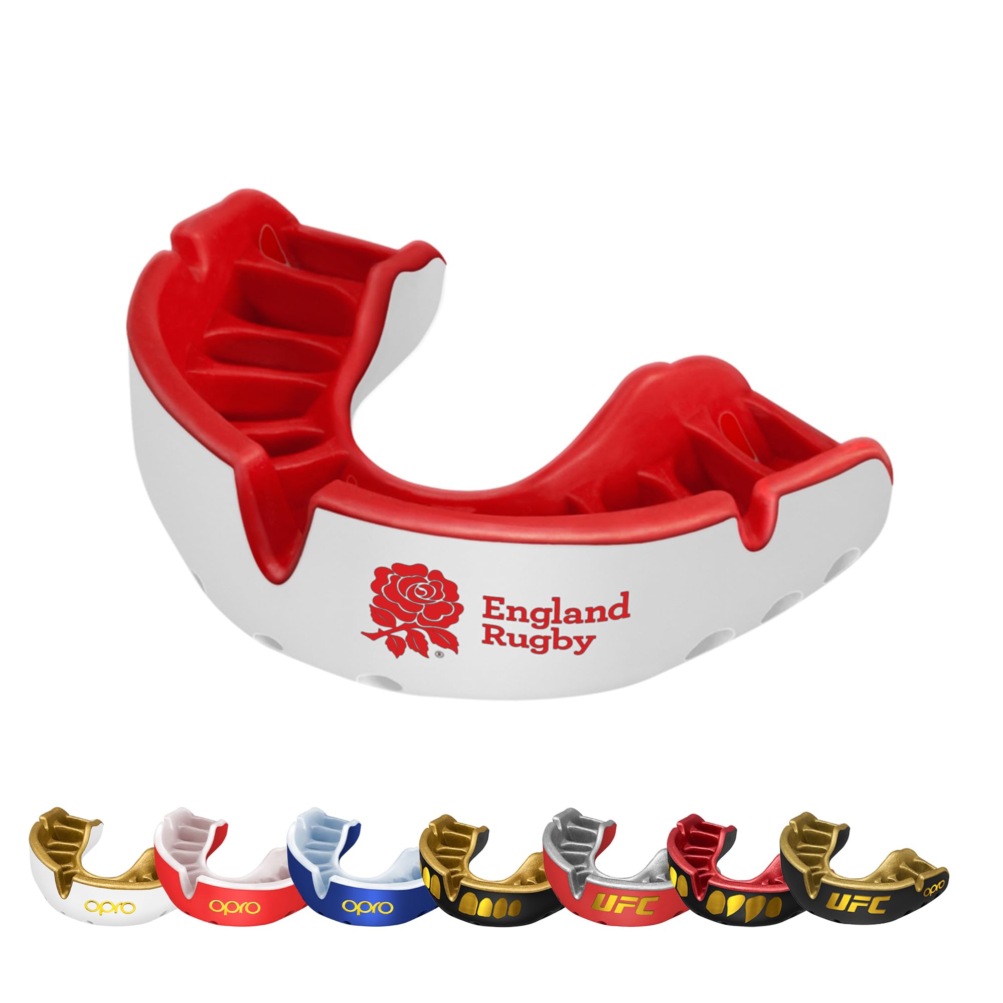 OPRO Gold Level Mouthguard Premium Fit – Gum Shield Adult and Kids – OPRO Mouth Guard Boxing and MMA, Easy Self-Fit Gum Shield Rugby and Hockey – Premium Protection with Dental Warranty