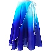 Baisdan Ballet Skirts Women, Ballet Dance Skirt Girls, Flowy Long Wrap Skirt, Dance Skirts for Women and Girls