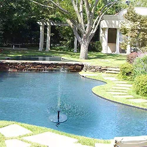 bestc Solar Fountain Water Pump for Birdbath, Submersible Outdoor Water Fountain Panel Kit for Bird Bath,Small Pond,Pool,Garden and Lawn