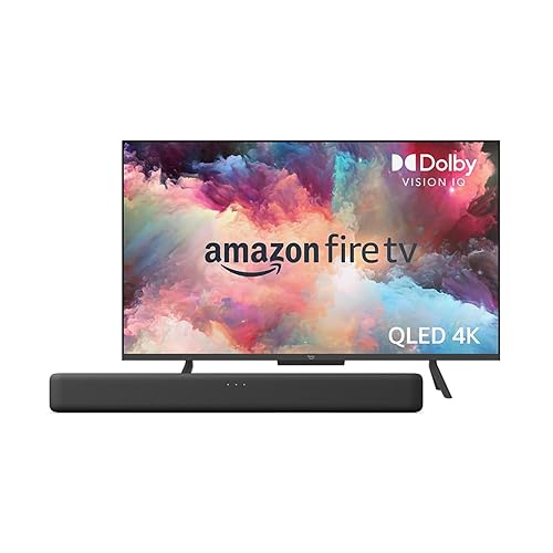 Amazon Fire TV 43-inch Omni QLED series 4K UHD smart TV + Amazon Fire TV Soundbar
