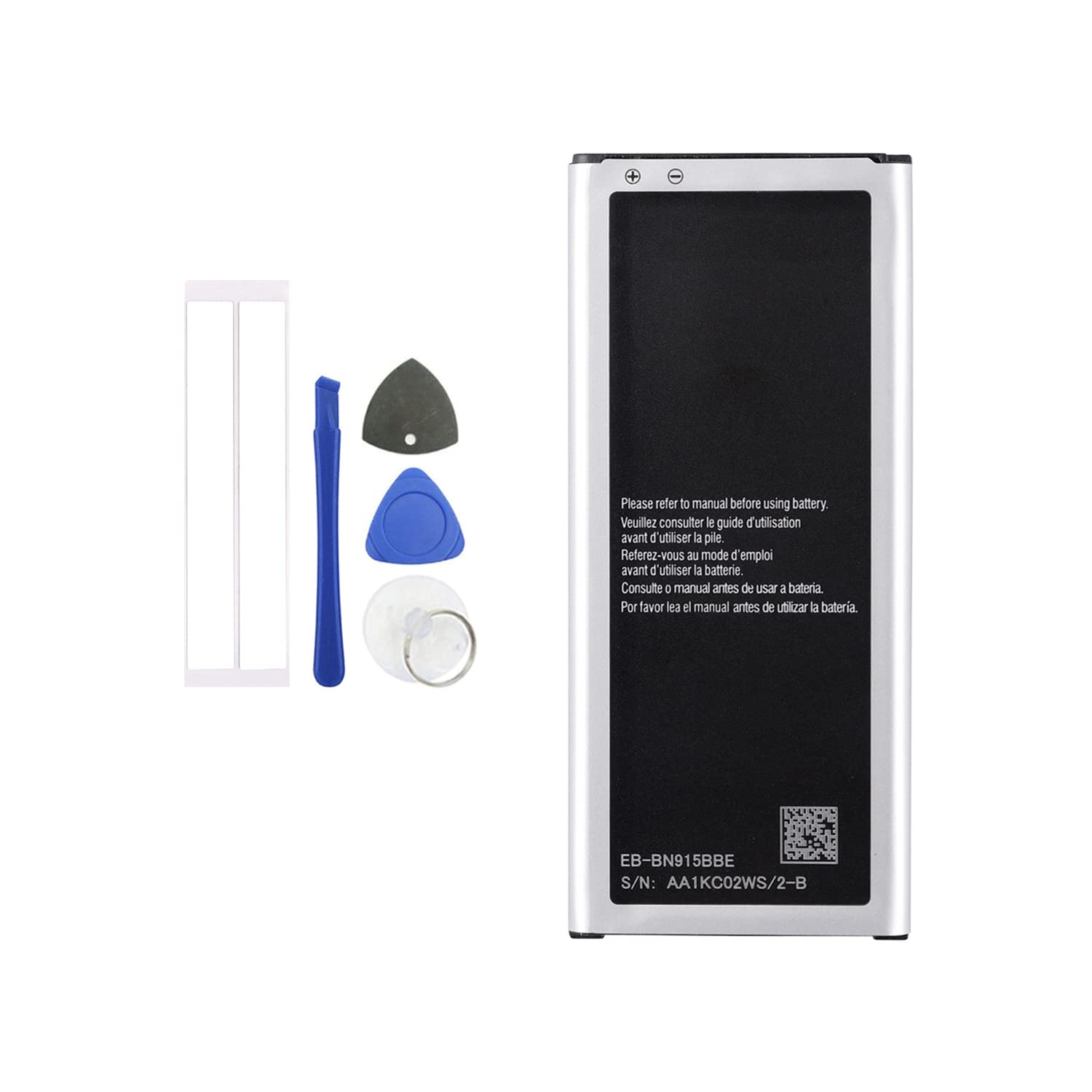 Photo 1 of Vvsialeek EB-BN915BBE Replacement Battery Compatible with Galaxy Note Edge,SM-N915,SM-N9150,SM-N915A,SM-N915Y,EB-BN915BBC,EB-BN915BBK,EB-BN915BBU with toolkit