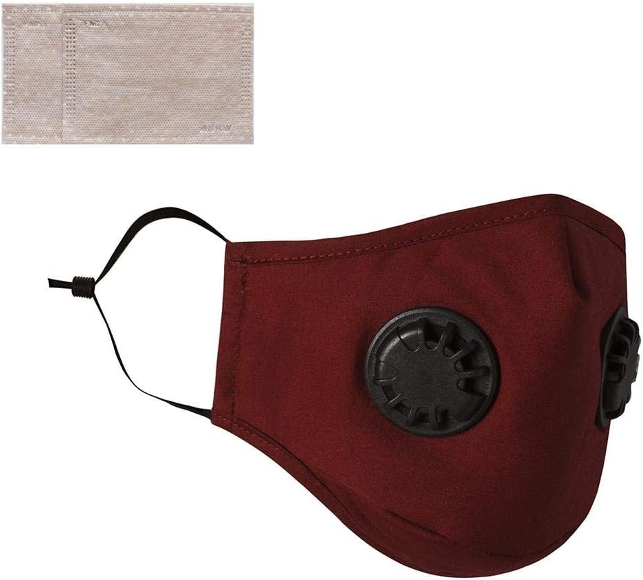 Filter Paper Dust M(a/sk with Dual Valve Reusable Anti-Dust Filter Ma&sk Sunscreen Face Cover for Riding Running