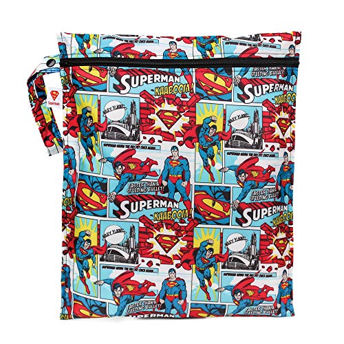 Bumkins Waterproof Wet Bag, Washable, Reusable for Travel, Beach, Pool, Stroller, Diapers, Dirty Gym Clothes, Wet…