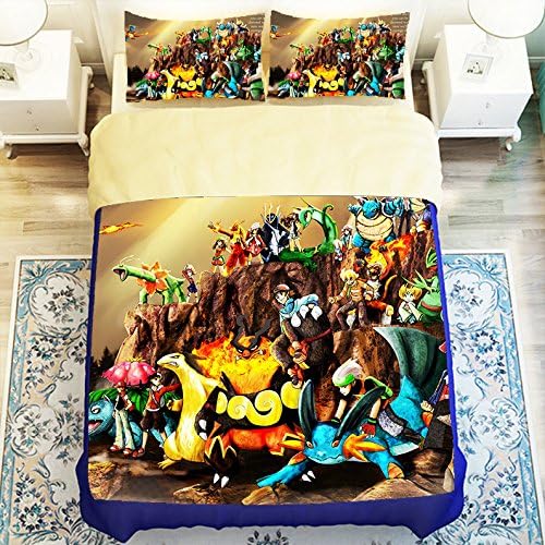 Exciting Pokemon 4 Piece Duvet Cover Sets Twin Size