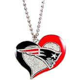 NFL Swirl Heart Pendant Necklace - Jewelry Gift for Mom, Wife, Sister, Daughter, Best Friend - Ideal Gift for Birthdays, Anniversaries &amp; Special Occasions