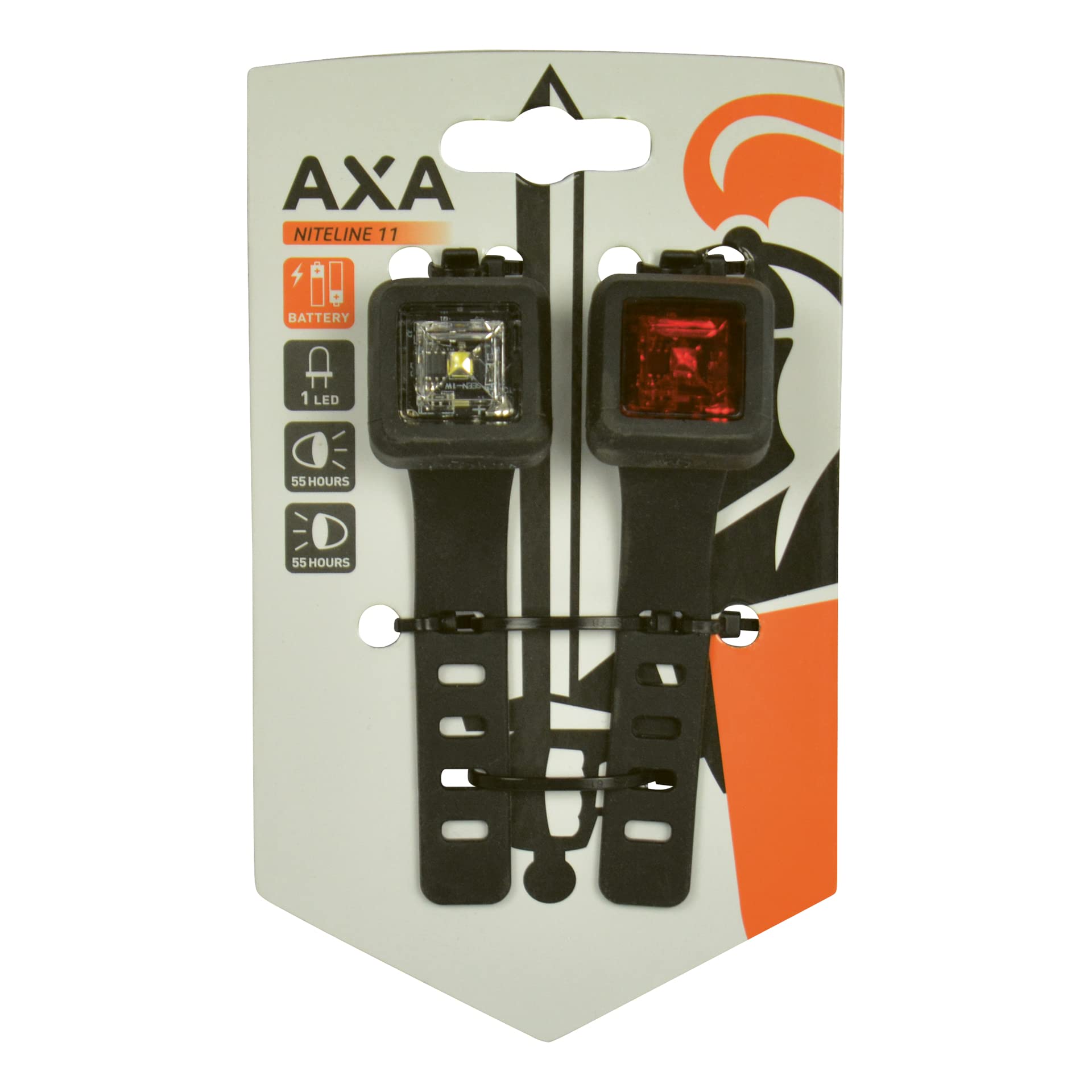 Tr.axa Niteline 11 LED Headlight with Battery Ne.