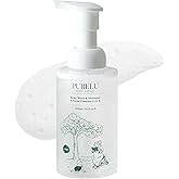 PURELU 3-in-1 Tear-Free Baby Shampoo Body Wash Face Cleanser, Baby Soap for Sensitive Skin, Vegan Body Wash, Hypoallergenic Fragrance Free (12.5 Fl Oz / 370ml)