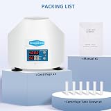 YUCHENGTECH 20ml x6 Digital Lab Centrifuge 4000RPM 0-90min Timer Benchtop view 8