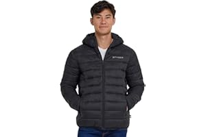 Spyder Packable Puffer Jacket Men with Hood, Lightweight Winter Jackets for Men